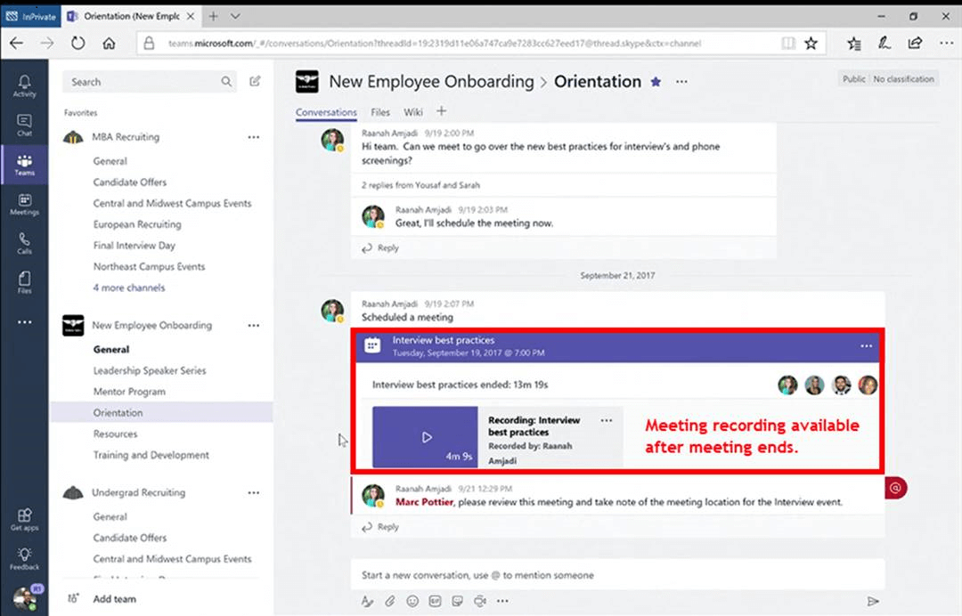 how to download microsoft teams recording