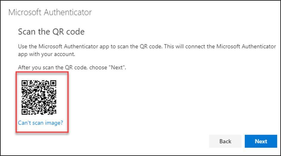 get qr code for microsoft authenticator